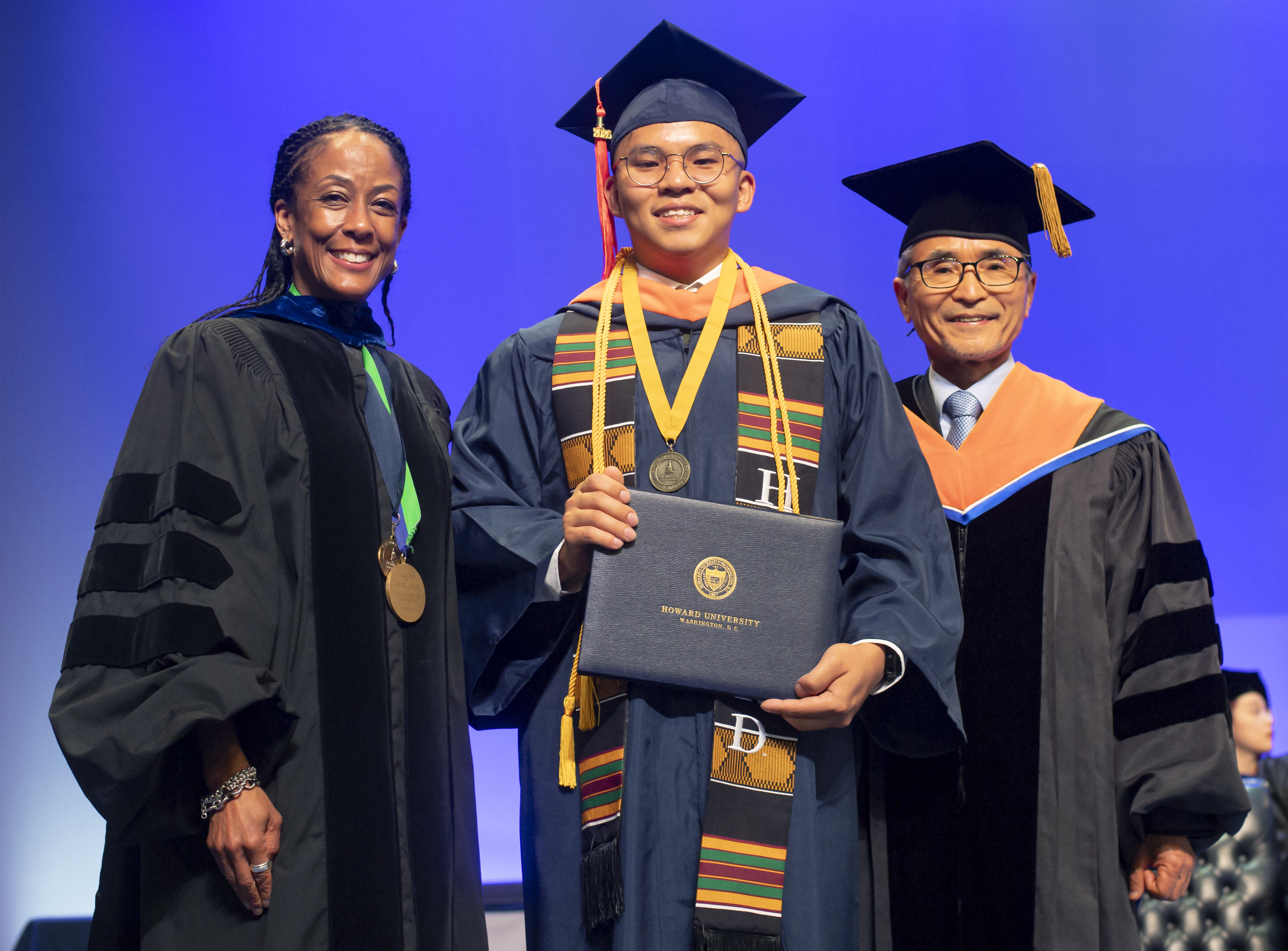 Rahual Rai at his Howard University graduation
